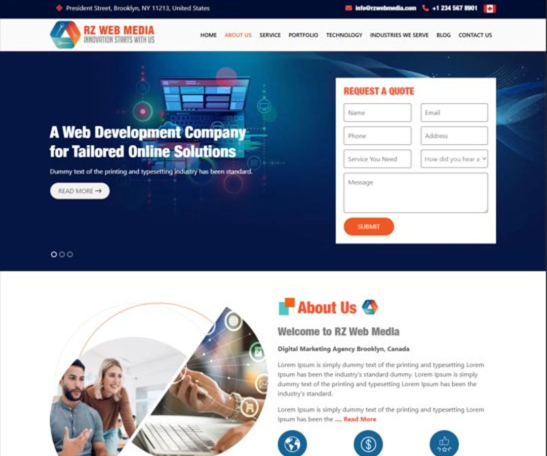 Business website