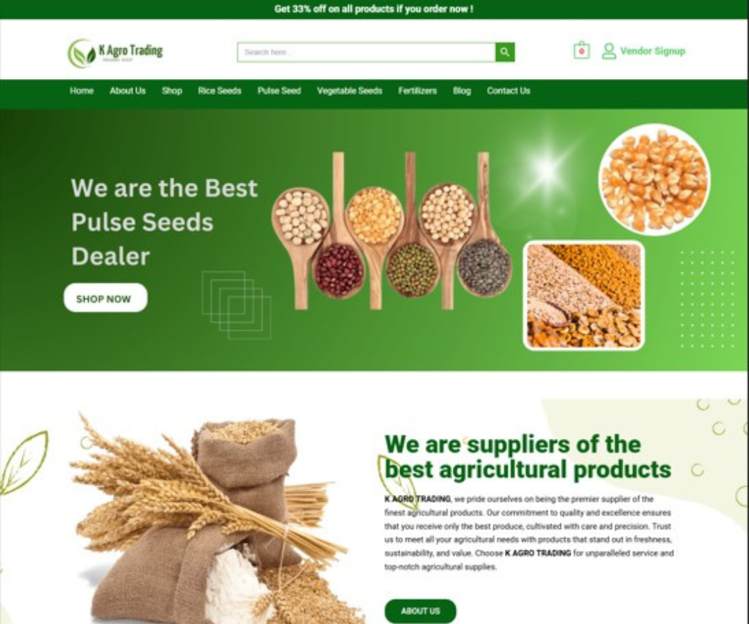Organic Farming Website Designing