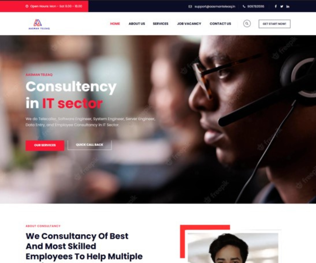 HR Solution Website Designing